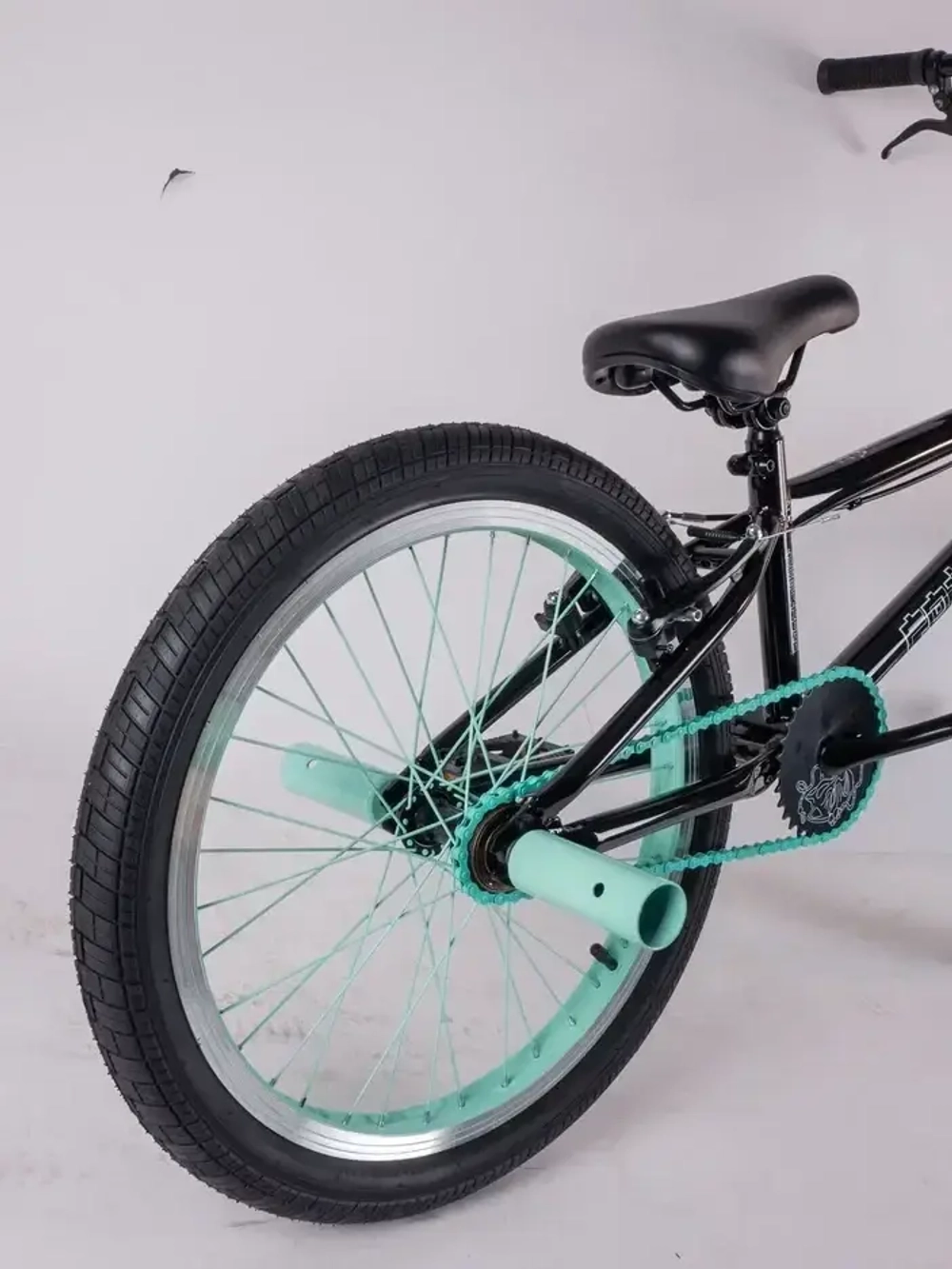 Велосипед BMX Tech Team Fox 20" 2023 черно-бирюзовый