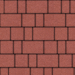 ТРОТУАРНАЯ ПЛИТКА СТАРЫЙ ГОРОД - А.1.ФСМ.4 ГРАНИТ КРАСНЫЙ, КОМПЛЕКТ ИЗ 3 ВИДОВ ПЛИТ