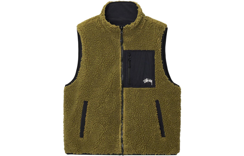 Куртки Stussy FW23 SHERPA REVERSIBLE VEST, 118528