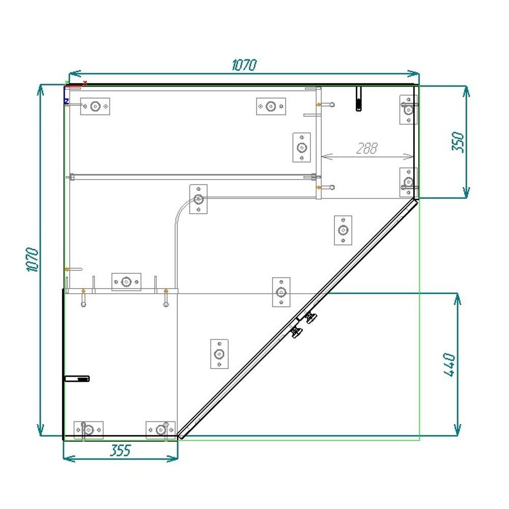 Шкаф угловой Софт ШКУ-01
