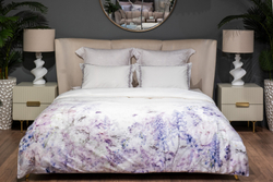 Наволочки 2шт 50х70 Garda Decor Фиори сиренево-белый