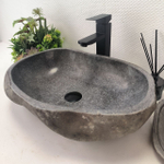 Раковина из речного камня RS63665 (55*36*15) 0122