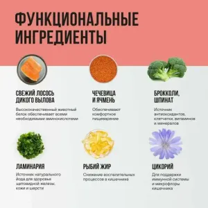 Сухой корм BOWL WOW для стерилизованных кошек с лососем, белой рыбой и брокколи