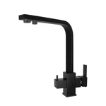 Смеситель для кухни 35к HB76803-7 HAIBA с вых. для питьевого фильтра б/отв п/гайку  ЧЕРНЫЙ