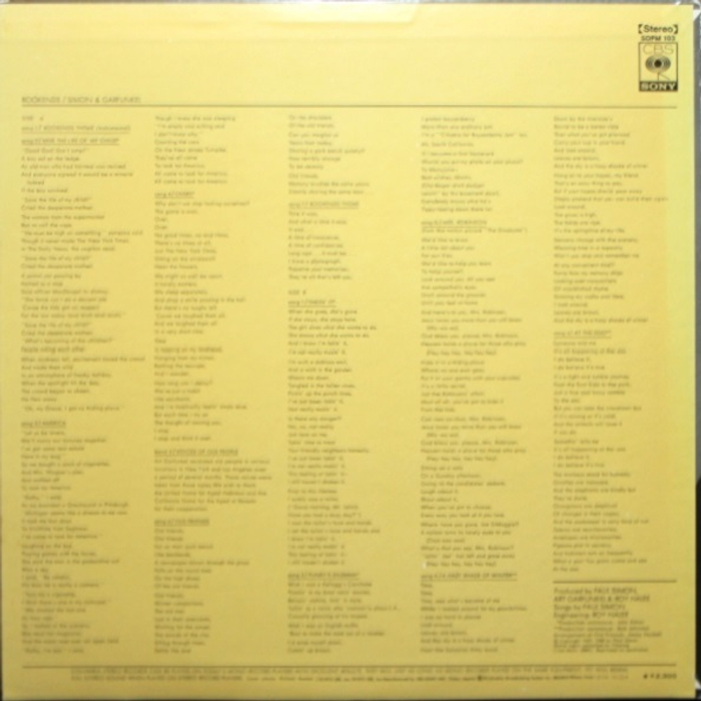 Simon & Garfunkel / Bookends (LP)