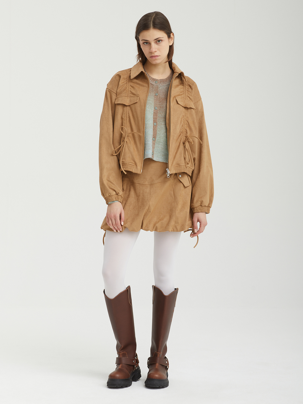Женская Куртка Collection Suede Shirring