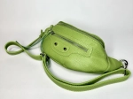 Сумка кросс-боди из натуральной кожи цвета лайм