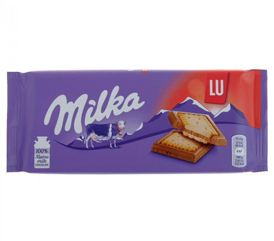 Шоколад Милка Sandwich LU Лю,87гр (Германия)