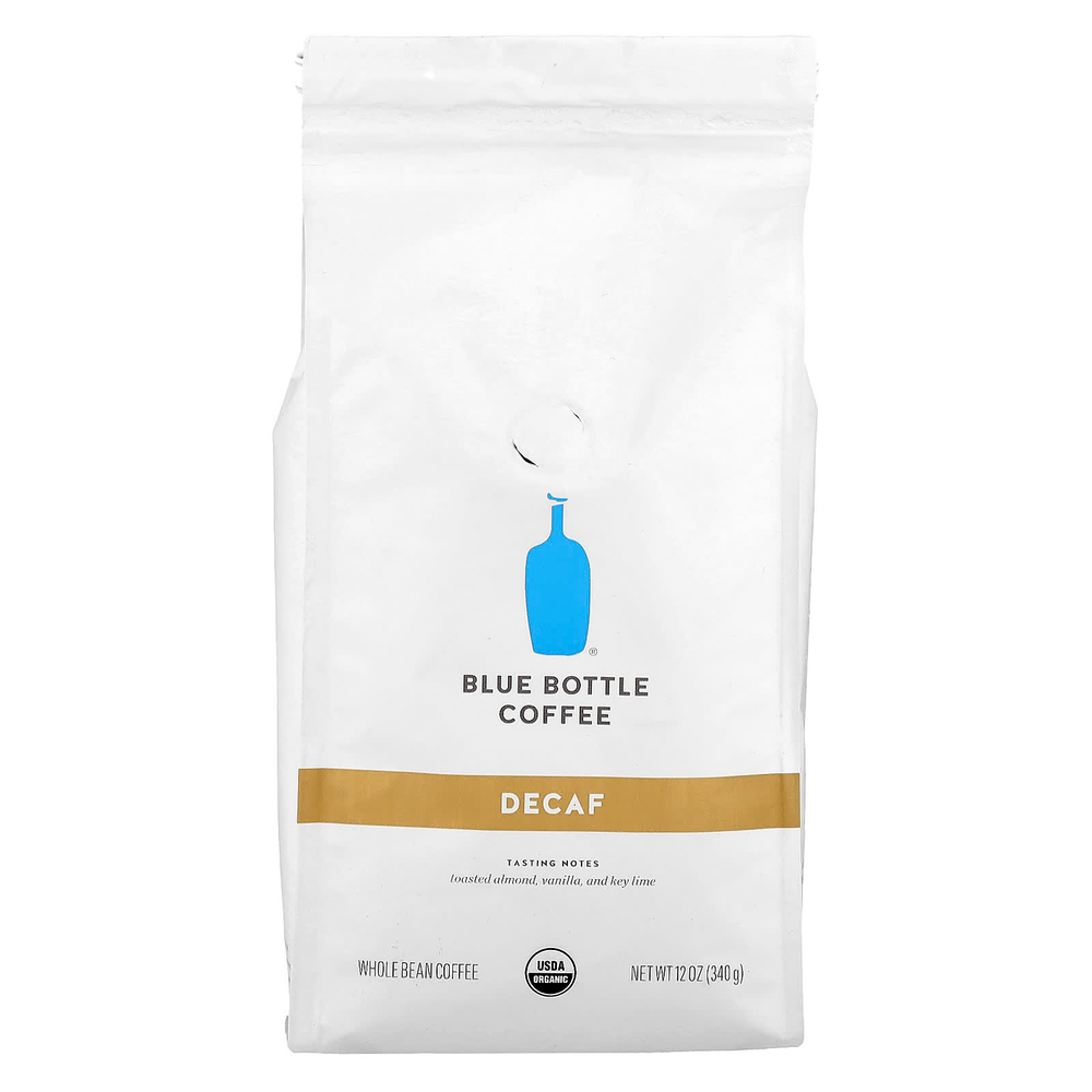 Blue Bottle Coffee, Кофе, цельные зерна, без кофеина, 340 г (12 унций)