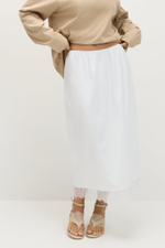 Подъюбник с кружевом