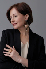 Кольцо Celeste G, разъемное, со вставкой из смальты, CS24.2-1083 (бежевый)