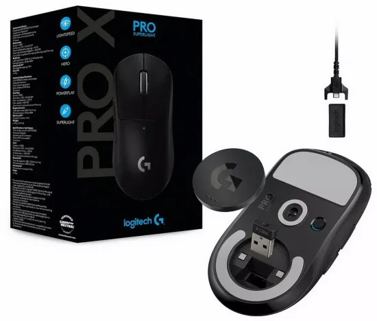 Беспроводная игровая мышь Logitech Pro X Superlight, черный 910-005881