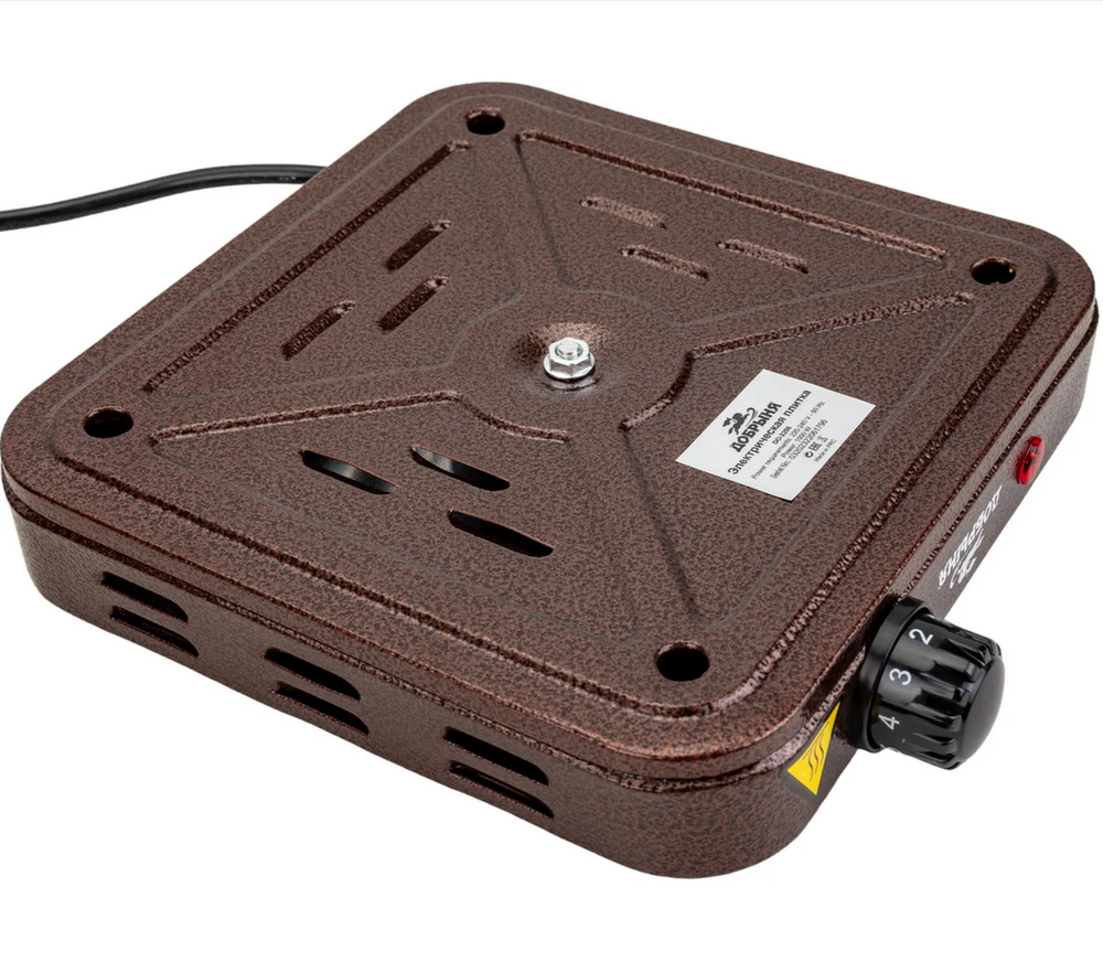 Настольная плитка электрическая ДОБРЫНЯ DO-2206 (1-К,диск)