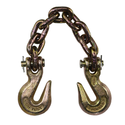 WDK-0504 Тяговая цепь с крюками - соединитель цепей. Усилие 6 тонн. Длина 45 см