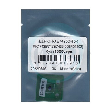 Чип ELP для картриджа Xerox WorkCentre 7425/7428/7435 (006R01402) Cyan, 15K
