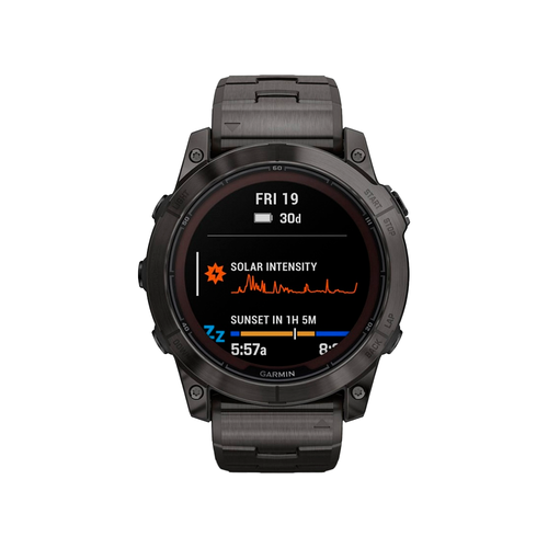 Умные часы Garmin Fenix 7X Pro, 51mm, Sapphire Solar Carbon Gray Titanium Band (010-02778-30)