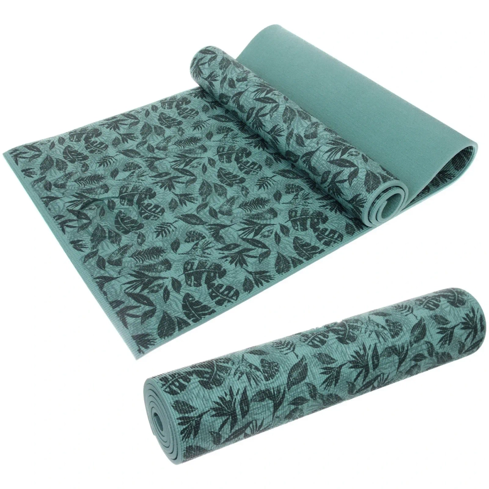 Коврик для йоги 8 мм 173х61 см «Ритм» с принтом ПВХ, в ассортименте