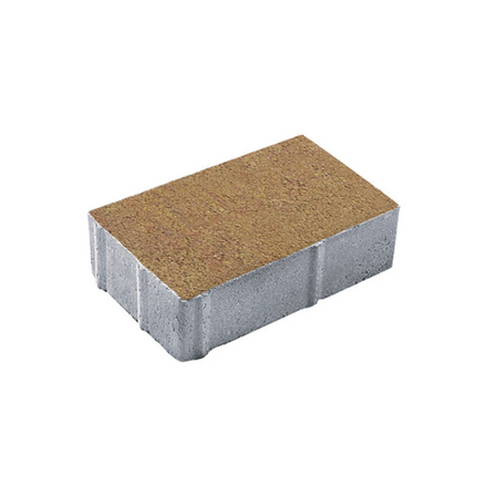 Тротуарная плитка ПРЯМОУГОЛЬНИК 300х200 мм - Листопад гладкий Сахара