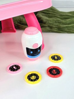 Доска для рисования с проектором, 12 фломастеров в комплекте (201171914-1) розовая