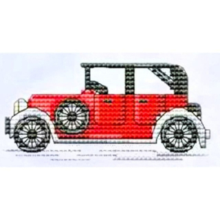 "Машина-ретро"-BXT018F(14) вышивка