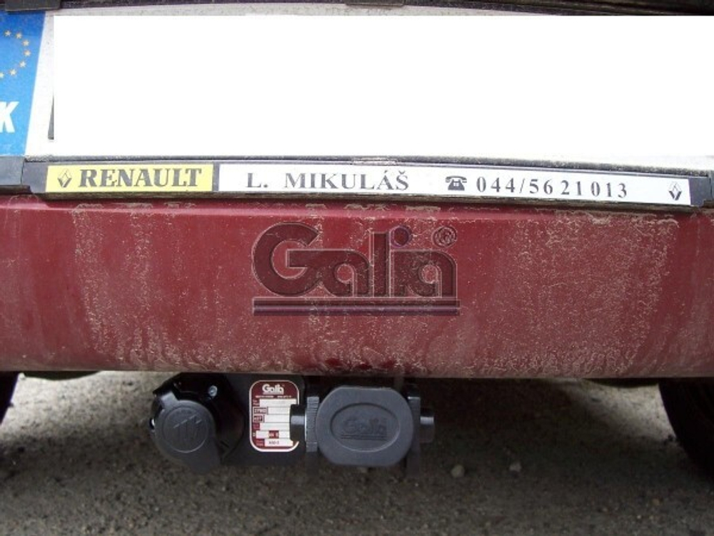 Фаркоп оцинкованный Galia D033C для Renault Logan седан 2005-2014(паспорт и сертификат в комплекте)(без электрики)
