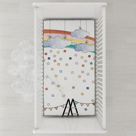 Фотопростынь на резинке Mjölk Rainbow