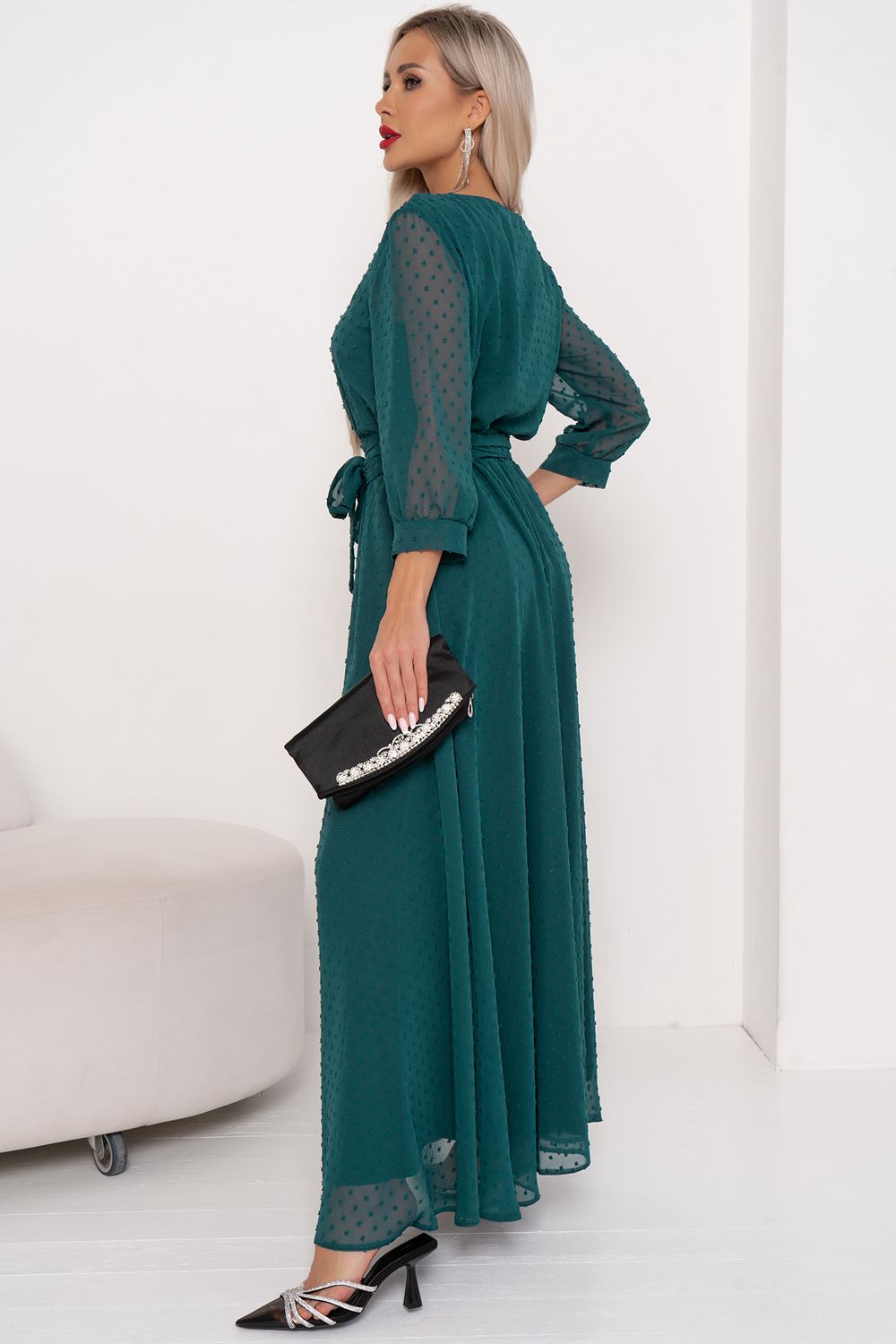 Платье Гретта (зеленый) Р11-1234 Nikol