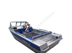 Алюминиевая моторно-гребная лодка RusBoat 42