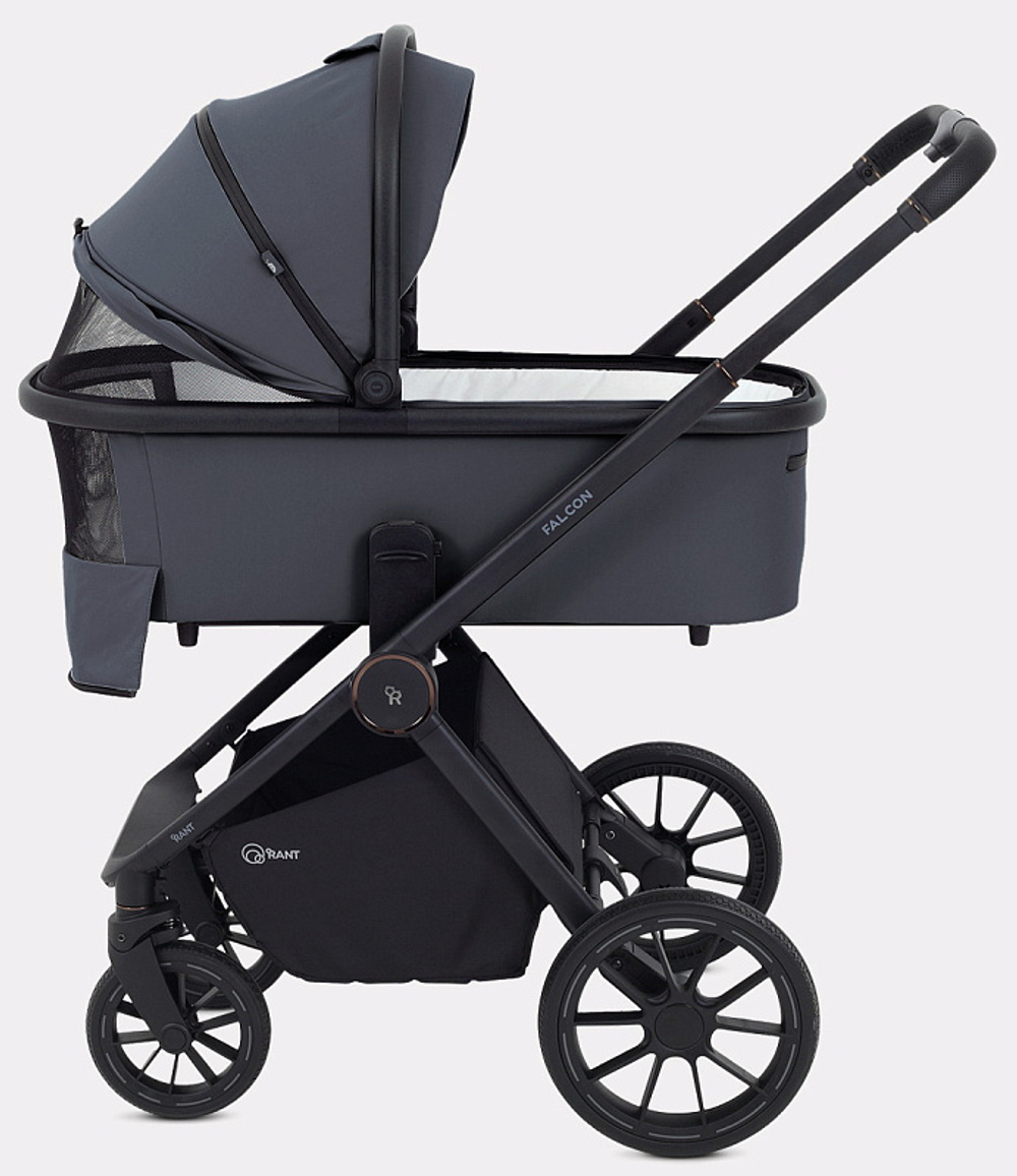 Детская коляска Rant Falcon Neo 3 в 1 с автокреслом Cruise Black Graphite