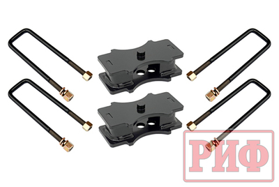 Комплект РИФ стремянок и проставок для лифта рессор на 40 мм Toyota Hilux 2004+, Nissan Navara D40, Mitsubishi L200 2015+, Toyota Tundra 2007+, Isuzu D-Max