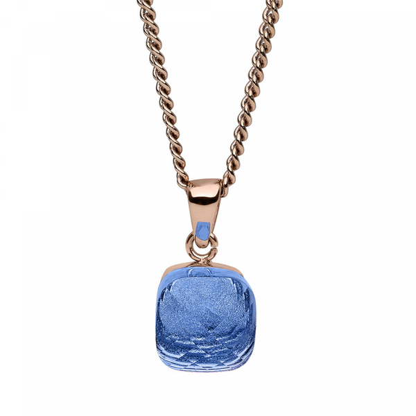 Колье Qudo Firenze light sapphire 400188.1 BL/RG