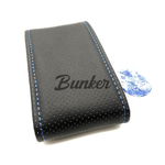 Оплетка рулевого колеса экокожа перфорация (Синяя шнуровка) VSALONE