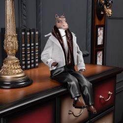 Кукла интерьерная коллекционная Конь Мистер Льюис