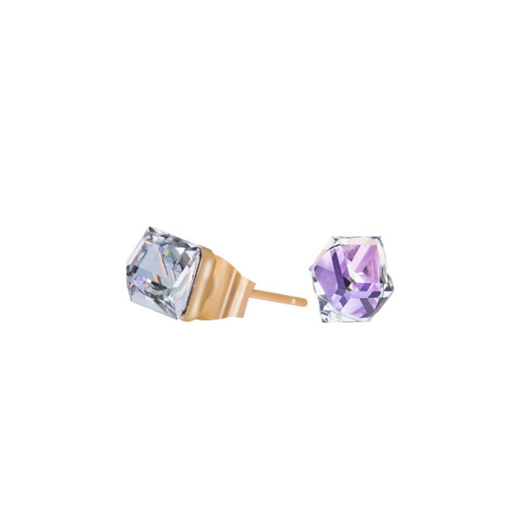 Серьги-пусеты Fiore Luna Crystal Vitrail Light SWE1127/1 CVL RG