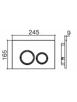 Кнопка для инсталляции белая WeltWasser  WW AMBERG RD-WT   10000005629