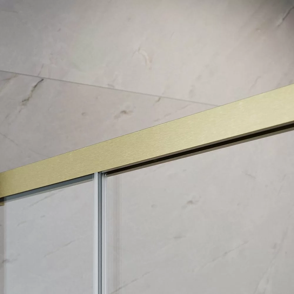Душевая дверь Radaway Idea 8 Brushed Gold DWJ 110 L стекло прозрачное/профиль брашированное золото