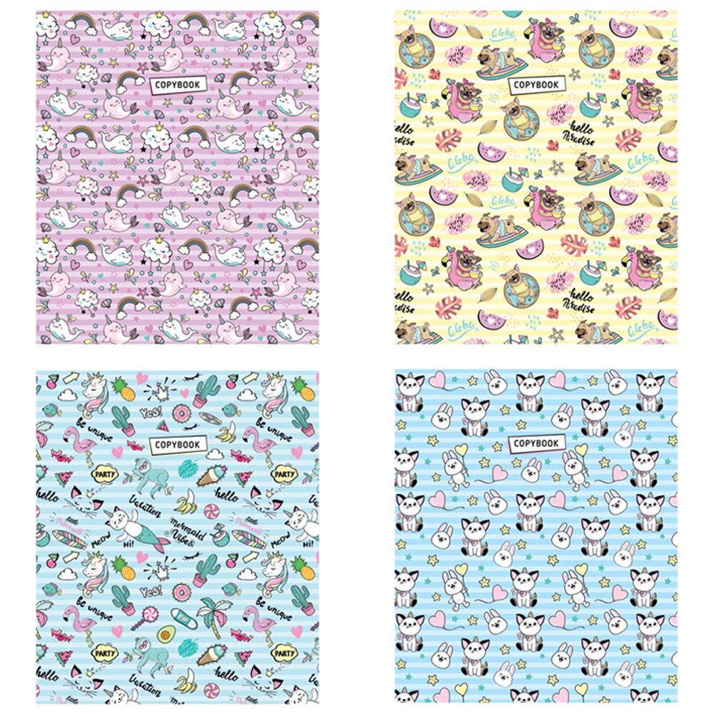 Тетрадь 48л, А5, клетка, Спейс Стиль.Trendy design,