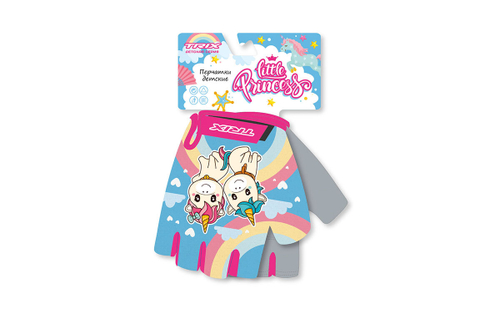 Перчатки TRIX nw  Little Princess детск., 5XS, коротк. пальцы, гелев. вставки, дышащая лайкра/искусств. замша, антискользящие