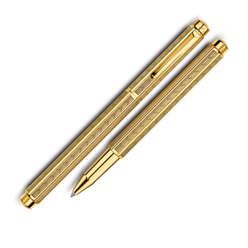 Роллер Carandache Ecridor Chevron gilded латунь позолота (838.208)