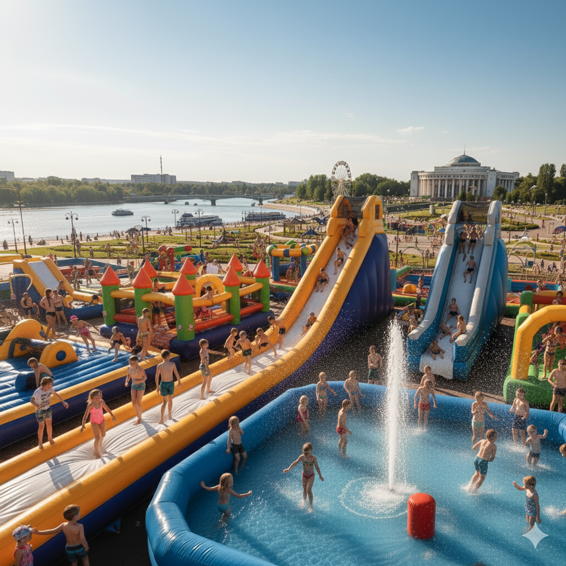 Надувной батут купить в Актау недорого – БатутМастер 🎪