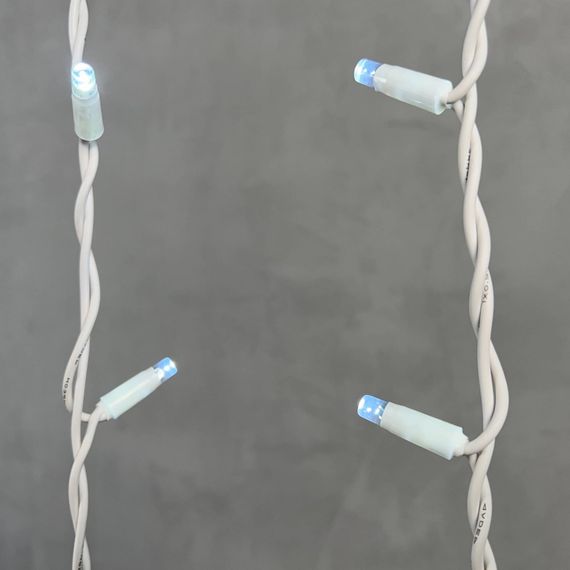 Светодиодная бахрома с колпачком 3,2*0,9 м., 168 белых LED ламп, каучуковый белый провод, LTC (LL168-8-2W)