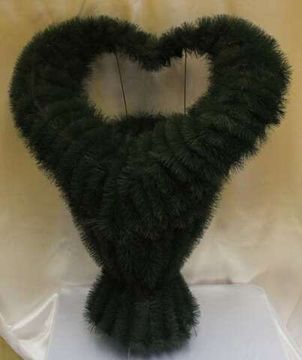 Фон Корзина КРЕМЛЕВСКАЯ средняя с сердцем (ёрш) 15882