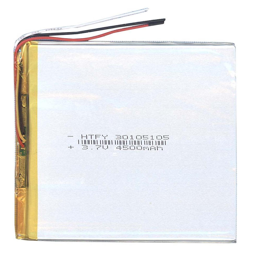 Аккумулятор Li-Pol (батарея) 3*105*105мм 3pin 3.7V/4500mAh