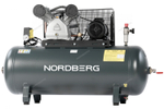 Компрессор поршневой с ременной передачей 380В, ресив. 270л, 690л/мин NORDBERG NCP300/690