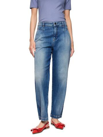 Marc Cain Джинсы свободного кроя с подворотами