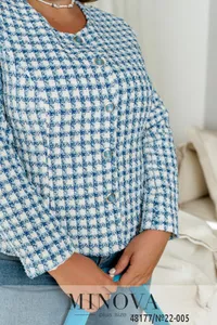 Пиджак 22-005-голубой Minova