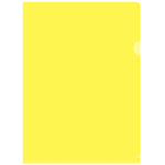 Папка-уголок Silwerhof, А4, 120 мкм, желтая