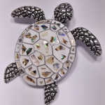 Брошь "Черепаха белая"