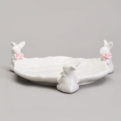 БЛЮДО СЕРВИРОВОЧНОЕ "КРОЛИКИ" 21,5Х21,5Х6 СМ