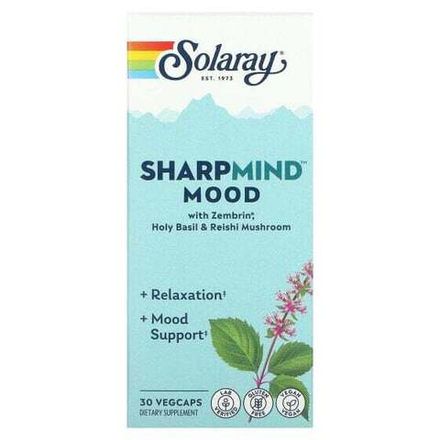 Растительные экстракты и настойки Solaray, SharpMind Mood, средство для улучшения настроения, 30 растительных капсул